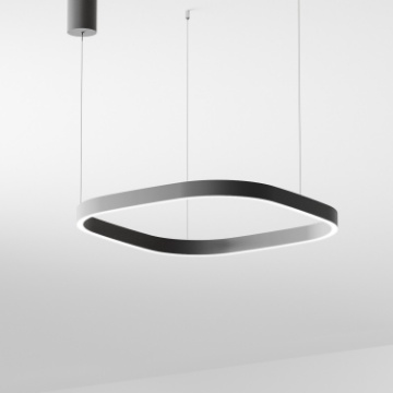 Immagine di Sospensione Criseide S/1P Anello Led Quadrato 60W 3000k Dimmerabile Gea Luce