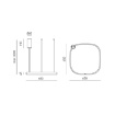 Immagine di Lampadario Moderno Led Criseide Verde Salvia Led 60W 3000k Dimmer Gea Luce