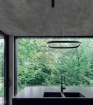 Immagine di Sospensione Criseide S/1P Anello Led Quadrato 60W 3000k Dimmerabile Gea Luce