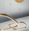 Immagine di Lampadario Decentrato Oro Per Soggiorno Criseide S2D Led 90w 3000k Gea Luce
