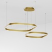 Immagine di Lampadario Decentrato Oro Per Soggiorno Criseide S2D Led 90w 3000k Gea Luce