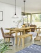 Immagine di Sospensione Rustica Country Ruggine Vetro Alabastro Ø33 cm Trio Lighting