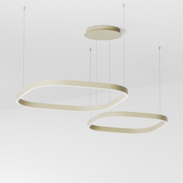 Immagine di Lampadario Design Squadrato Spostabile Verde Salvia Led 3000k Criseide S2D Gea Luce