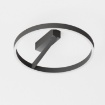 Immagine di Plafoniera Cerchio Led Biemissione Criseide PG Nero 3000k Dimmerabile Gea Luce