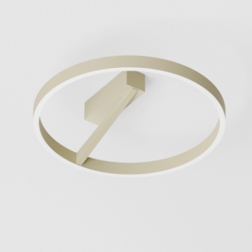 Immagine di Plafoniera Led Design Cerchio Verde Salvia Dimmerabile 3000k Criseide PG Gea Luce