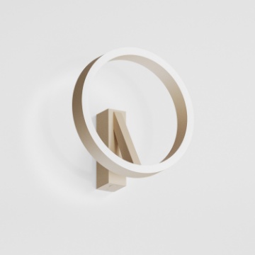 Immagine di Applique Design Beige Led Dimmerabile Criseide Gea Luce