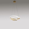Immagine di Sospensione Moderna Salotto Vortice Led 39w Diva Ø50 cm Gea Luce