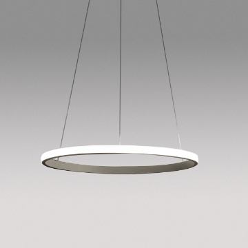 Immagine di Sospensione Moderna Anello Led 28w Dimmerabile Iole Ø60cm Gea Luce