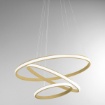 Immagine di Lampadario Da Soggiorno Tre Anelli Luminosi Led 60w 3000k Iole S3 Gea Luce