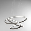 Immagine di Lampadario Da Soggiorno Tre Anelli Luminosi Led 60w 3000k Iole S3 Gea Luce