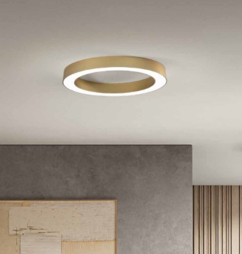 Immagine di Plafoniera Globus Ondaluce Anello 80 cm Led 60w 3000k-4000k