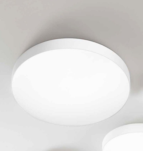Immagine di Grande Plafoniera Rotonda 80cm Led CCT Dimmerabile 120w Boiler Ondaluce
