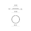 Immagine di Plafoniera Aela Gea Luce 40cm Cerchio Led 3000k-4000k Dimmerabile