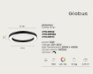 Immagine di Plafoniera Grande Ondaluce Globus Cerchio 100 cm Led CCT 80w Dimmerabile