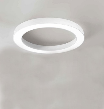 Immagine di Plafoniera Grande Ondaluce Globus Cerchio 100 cm Led CCT 80w Dimmerabile