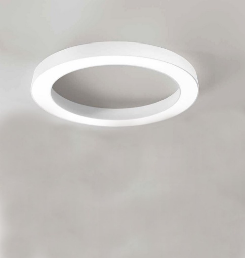 Immagine di Plafoniera Grande Ondaluce Globus Cerchio 100 cm Led CCT 80w Dimmerabile