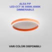 Immagine di Plafoniera Aela Gea Luce 40cm Cerchio Led 3000k-4000k Dimmerabile