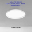 Immagine di Plafoniera Retroilluminata Aela 60cm Cerchio Led 3000k-4000k Dimmerabile Gea Luce