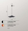 Immagine di Lampada A Sospensione In Feltro Ondulato Lenglen Fan Europe
