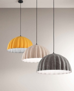 Immagine di Lampadario Cupola Feltro Colorato Midi Fan Europe