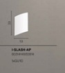 Immagine di Applique Di Gesso Per Angolo Parete Luce Biemissione Slash Fan Europe
