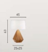 Immagine di Lampada Legno Design Geometrico Scandinavo Munari Fan Europe