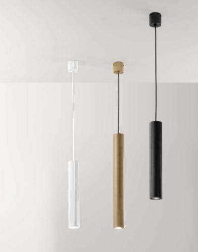 Immagine di Sospensione Pendente Per Isola Cilindro Rigato 35 cm Lord Fan Europe