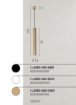 Immagine di Lampadario Per Isola Cucina Cilindro Rigato 50 cm Lord Fan Europe