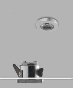 Immagine di Mini Faretto Incasso Nichel Rotondo 30mm Led 1w 4000k 3,5V Sirio Intec