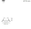 Immagine di Struttura Per Faretto Incasso Da Bagno Rotondo Nichel IP65 Viper Intec
