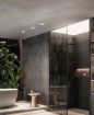 Immagine di Struttura Per Faretto Incasso Da Bagno Rotondo Nichel IP65 Viper Intec