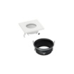 Immagine di Struttura Per Faretto Da Incasso Quadrato Bianco Da Bagno IP65 Viper Intec