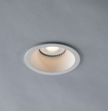 Immagine di Struttura Faretto Incasso Rotondo Alluminio Bianco Diam. 8,5 cm GU10