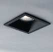 Immagine di Struttura Faretto Incasso Quadrato Alluminio Nero GU10