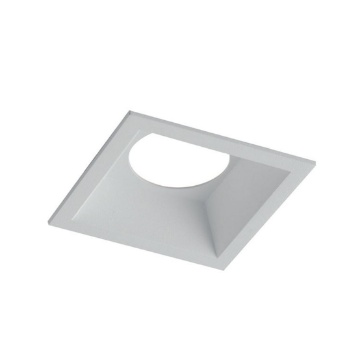 Immagine di Struttura Faretto Incasso Quadrato Alluminio Bianco GU10