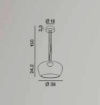Immagine di Sospensione Vetro Bianco Lucido Kave Led 20w 3000k Perenz 8530