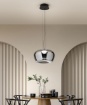 Immagine di Sospensione Vetro Specchiato Fume Kave Led 20w 3000k Perenz 8530 SP
