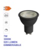 Immagine di Lampadina GU10 LED 7w 3000k Luce Calda Ottica 60 Dimmerabile Nera
