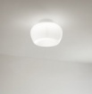 Immagine di Plafoniera Led In Vetro Bianco Lucido 20w 3000k Dimmerabile Kave Perenz 8532