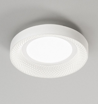 Immagine di Plafoniera Tonda Moderna Bianca 35cm Led CCT Hive Perenz