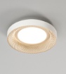 Immagine di Plafoniera Rotonda Oro Bianco 35 cm Led 30w 3000k-4000k Hive Perenz
