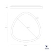 Immagine di Lampada A Specchio Plettro Lifering Led 25w 3000k IP40 Vivida