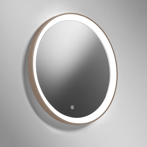 Immagine di Specchio Rotondo Moderno Con Illuminazione Led 3000k Lifering-R Vivida