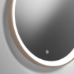 Immagine di Specchio Rotondo Moderno Con Illuminazione Led 3000k Lifering-R Vivida