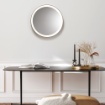 Immagine di Specchio Rotondo Moderno Con Illuminazione Led 3000k Lifering-R Vivida