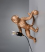Immagine di Applique Design Scimmia Oro Con Cavo A Vista Trio Louy Lighting