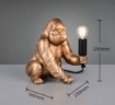 Immagine di Lampada Da Comodino Dorata Gorilla Kong Trio Lighting
