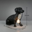 Immagine di Lampada Da Tavolo Cane Seduto Con Portalampade Oro Rudi Trio Lighting