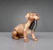 Immagine di Lampada Decorativa Design Cagnolino Dorato Rudi Trio Lighting