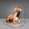 Immagine di Lampada Decorativa Design Cagnolino Dorato Rudi Trio Lighting